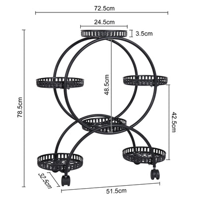 4 layer 6 pots flower holder