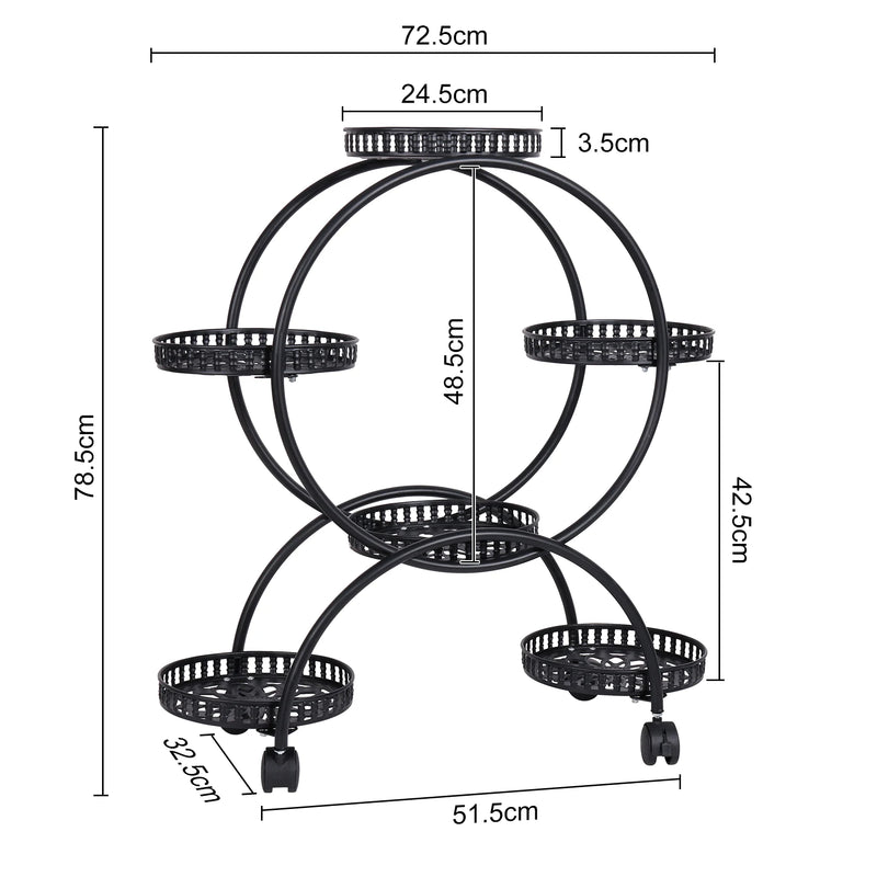 4 Layer 6 Pots Flower Holder