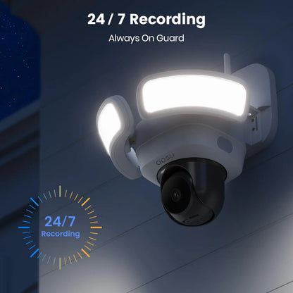 Outdoor 360° view color night vision wireless security camera