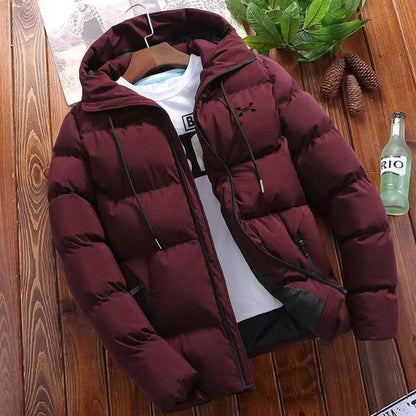 Men's parkas thicken warm jacket