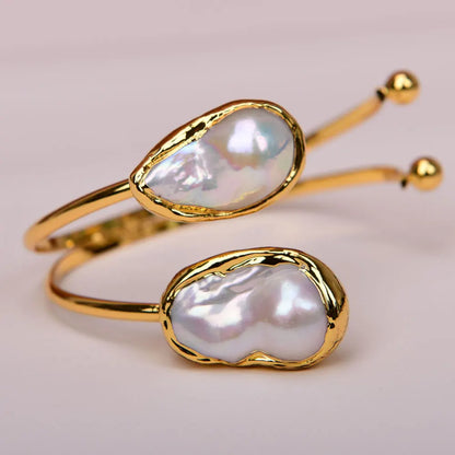 Pearl 24 K Gold Plated Bracelet