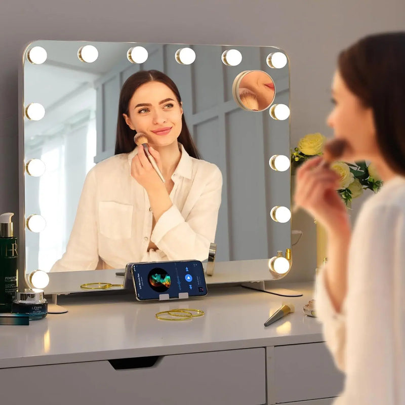 Lighted Makeup Mirror with 14 Dimmable LED Bulbs