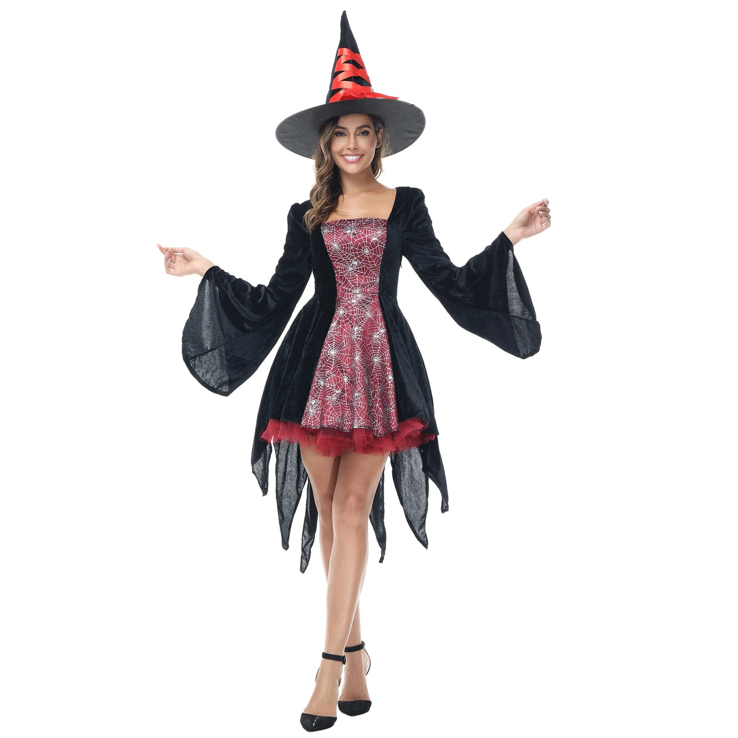 Gothic Short Witch Halloween Costumes
