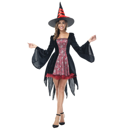 Gothic Short Witch Halloween Costumes