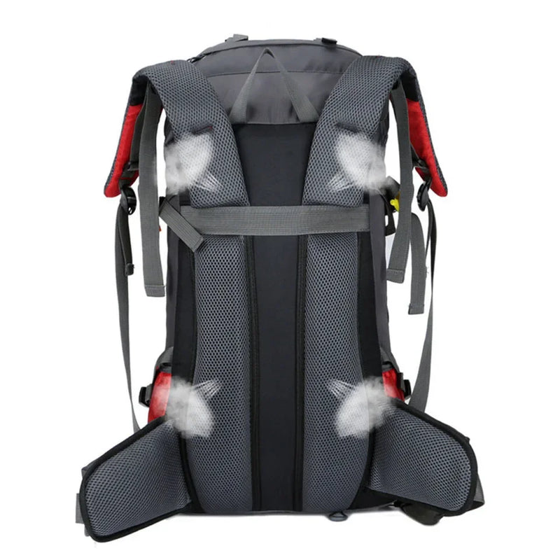 Waterproof Camping Backpack with Rain Cover