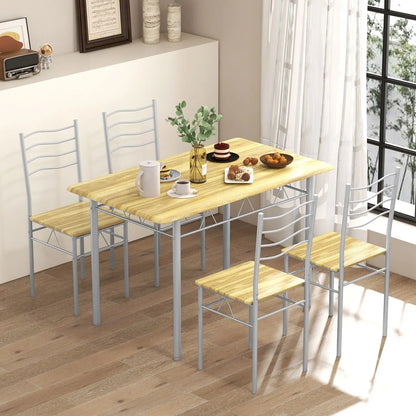 5 pcs counter height dining table set