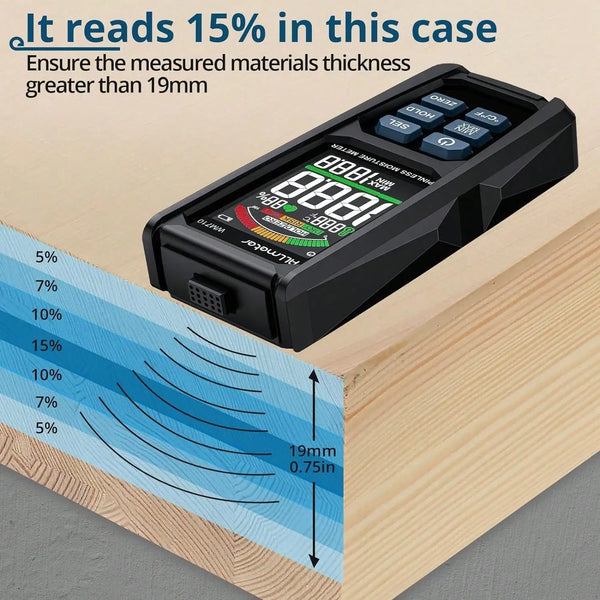 20mm Analysis Depth Wood Moisture Meter