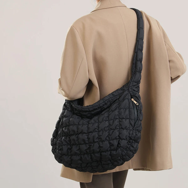 Winter Quilted Padded Crossbody Bag