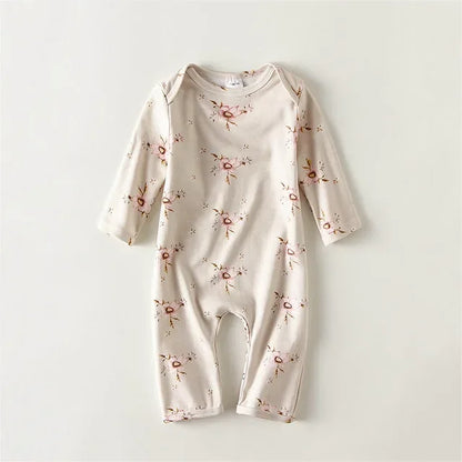Long sleeves soft cotton newborn jumpsuit
