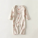 Long Sleeves Soft Cotton Newborn Jumpsuit
