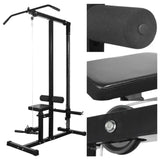 Power Tower with Barbell & Dumbbell Set