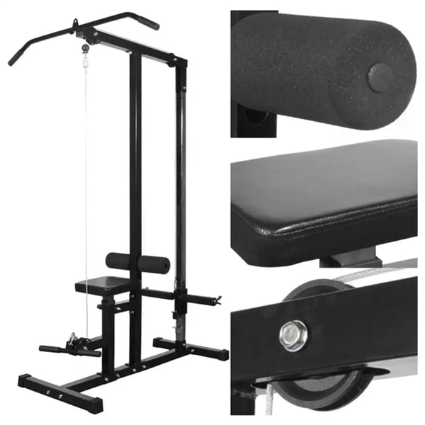 Power Tower with Barbell & Dumbbell Set