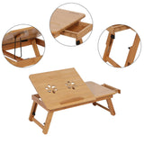 Adjustable Bamboo Laptop Desk