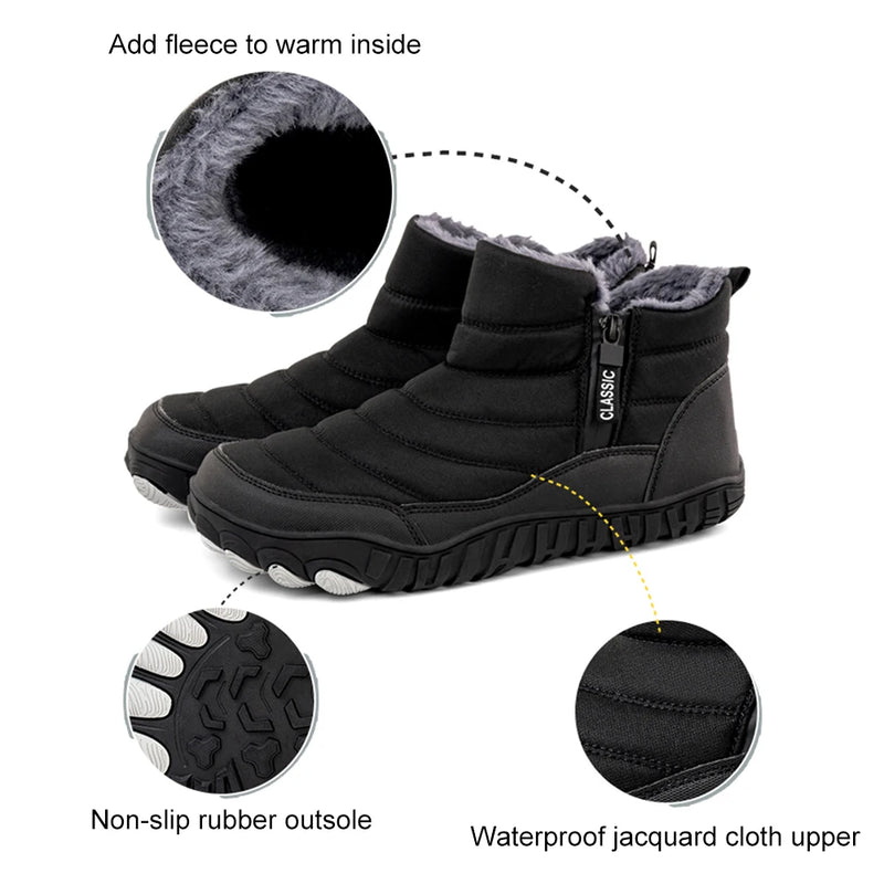 Zip Closure Casual Ankle Boots For Men