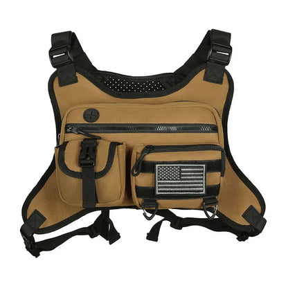 Adjustable strap fashion sport vest backpack