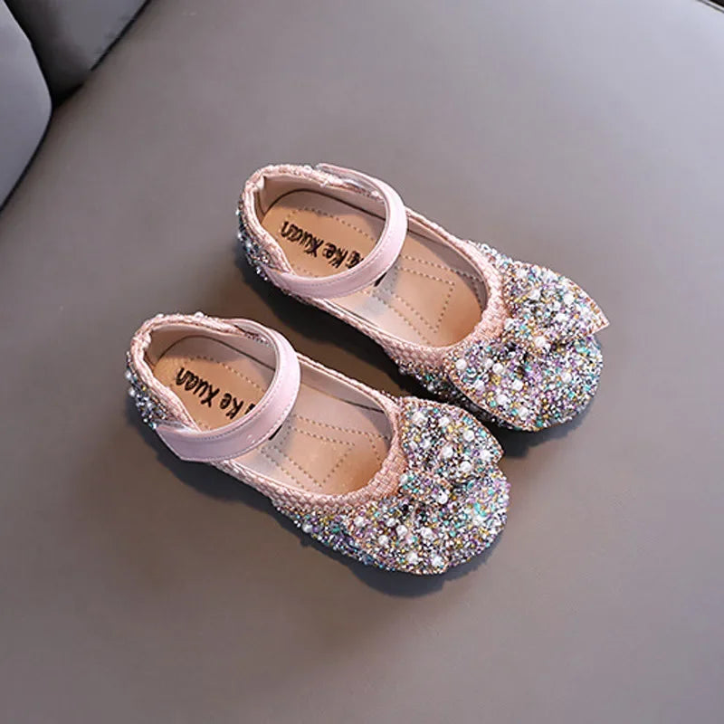 Fashion rhinestone glitter baby shoes