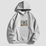 Letter Printing Hooded Sweater