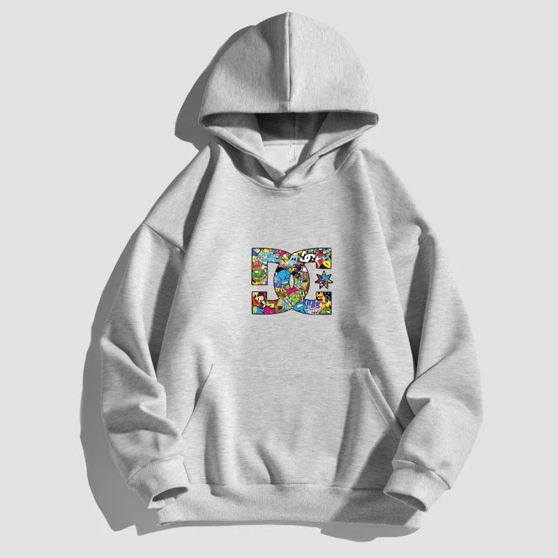 Letter Printing Hooded Sweater