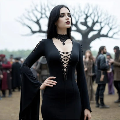 Medieval Gothic Witch Halloween Costume