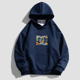 Letter Printing Hooded Sweater