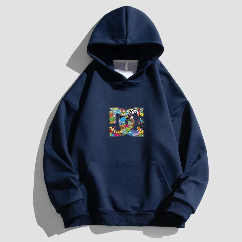 Letter Printing Hooded Sweater