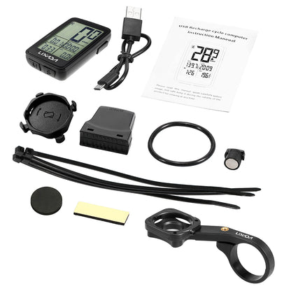 Usb rechargeable wireless bike cycle computer