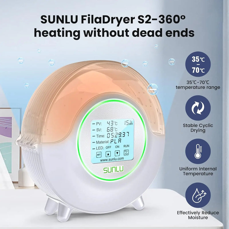 Fan LED Touch Screen for 3D Filament Dryer Printing Mate
