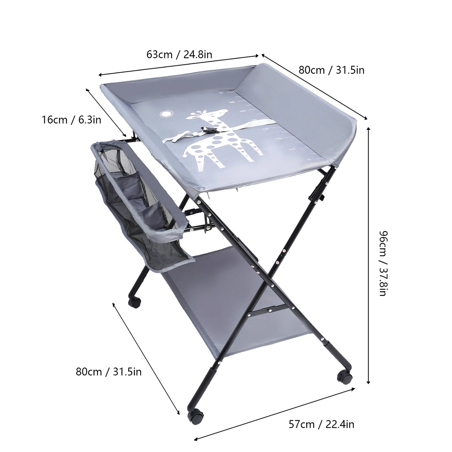 Foldable Household Diaper Changing Table
