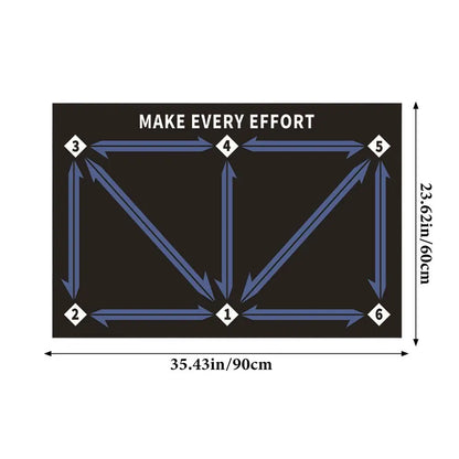 Soccer practice mat for kids
