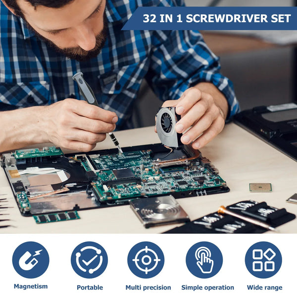 Portable Precision Screwdriver Bits Set