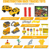 Construction Race Tracks Toy for Kids