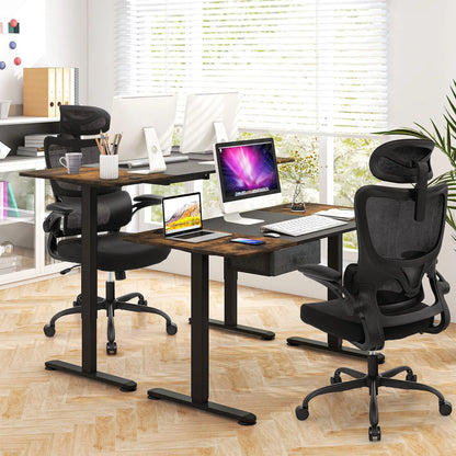 Ergonomic computer desk chair with lumbar support