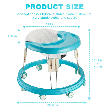 Upgraded anti-collision baby walker