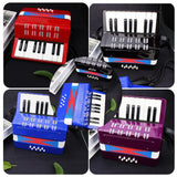 Kid's 17-Key 8 Bass Mini Accordion Educational Musical Instrument