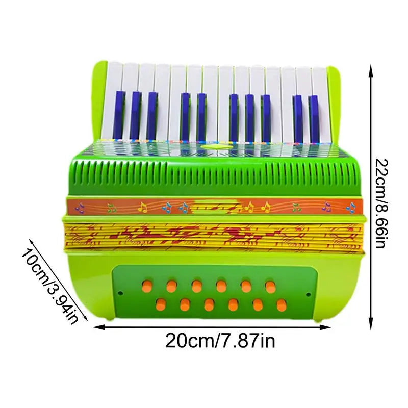 Lightweight 17Keys Button Accordion Toy