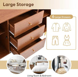 Rattan Sideboard Cabinet for Living Room