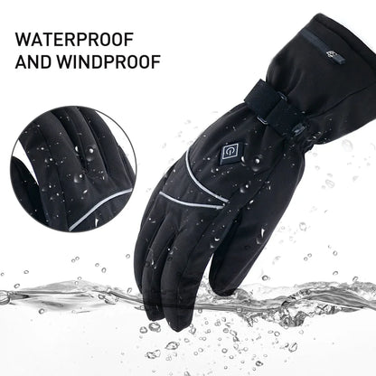 Water-resistant winter warm touchscreen gloves