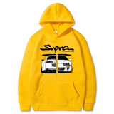 Manga Print Loose Long Sleeve Hoodie