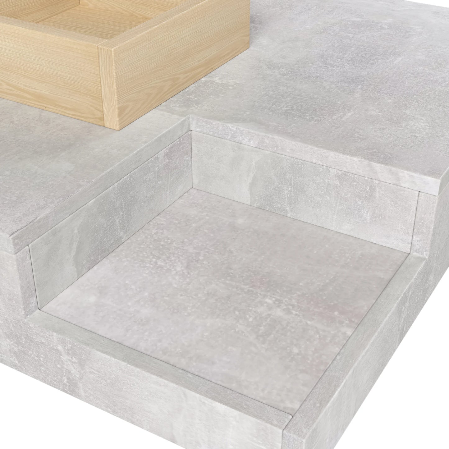 Side table with removable storage box