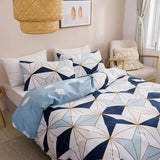 Soft and Comfortable Geometric Print Queen Bedding Set