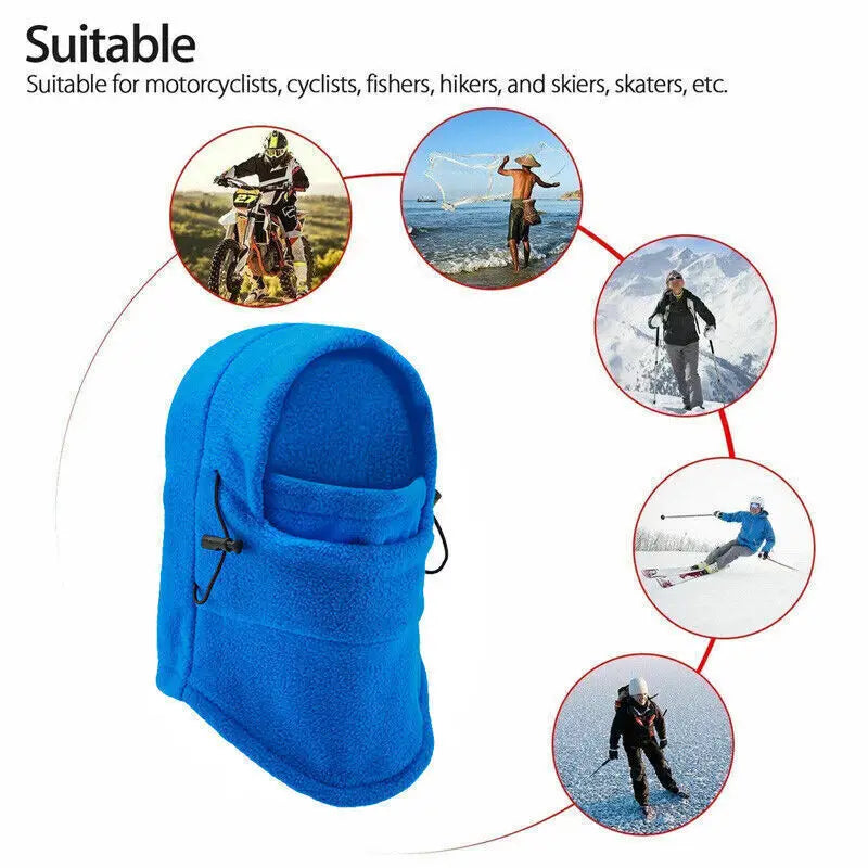 Winter Thermal Fleece Balaclava Scarf