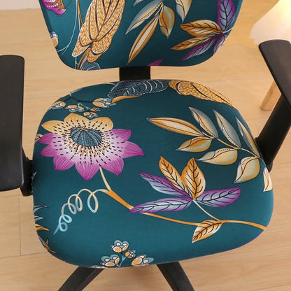 Universal desk rotating chair cover