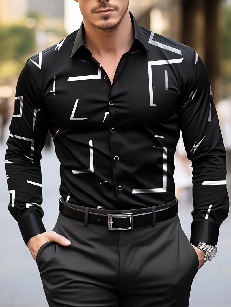 Comfortable Striped Soft Lapel Shirt