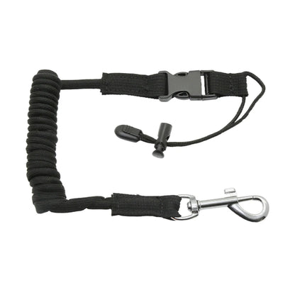 Adjustable safety rod holder paddle rope
