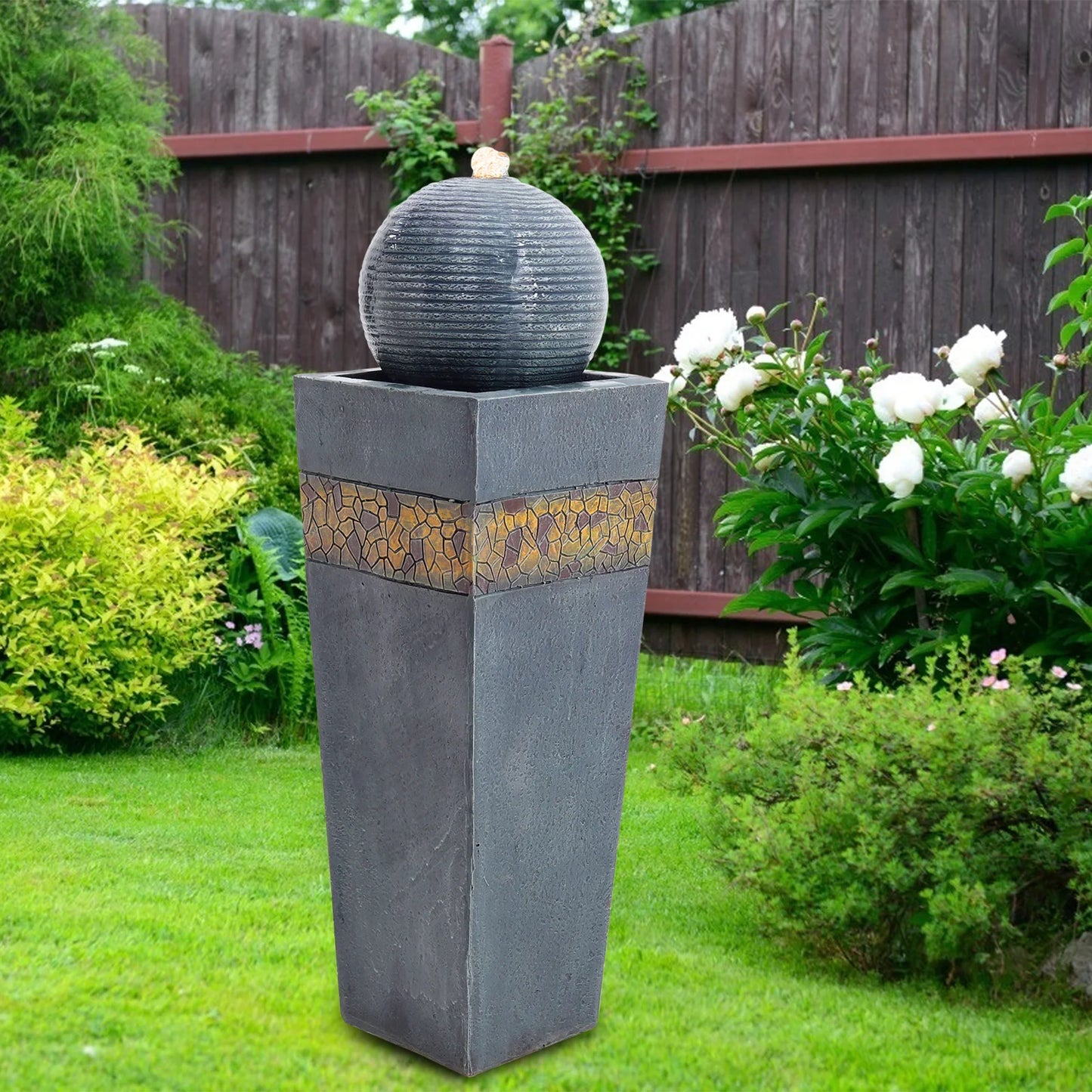 Floor standing water fountains for garden