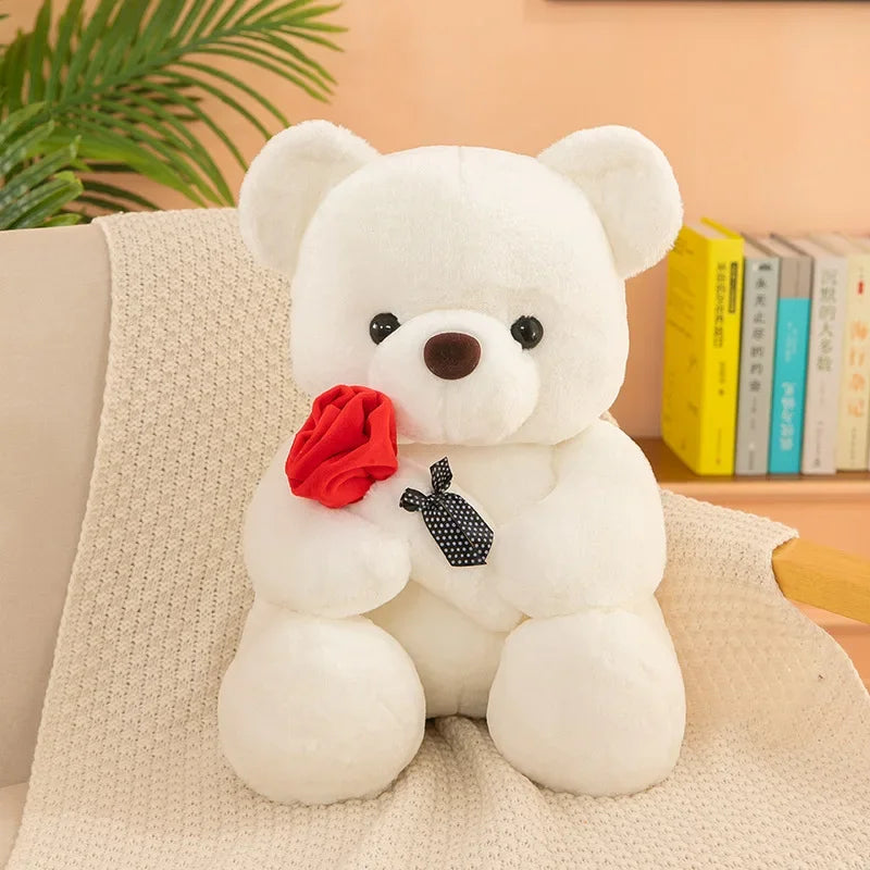 Valentine's day roses teddy bear