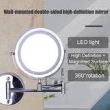 Wall Mounted Bathroom Mirror With LED Light