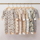 Long Sleeves Soft Cotton Newborn Jumpsuit