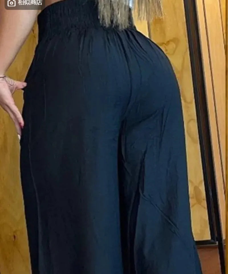 Fashion commute loose wide leg pant