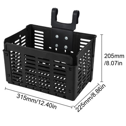 Bicycle foldable basket